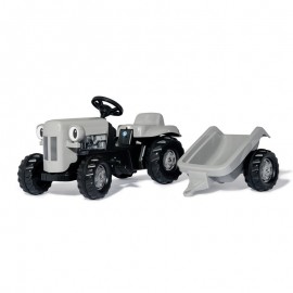 Tractor cu pedale si remorca Rolly Toys RollyKid Little Grey Fergie